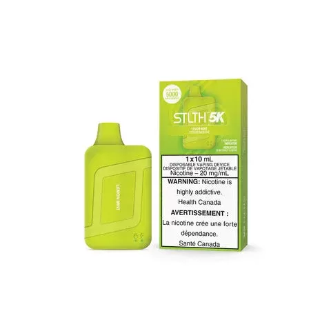 STLTH 5K Disposable Vape – Rechargeable – Lemon Mint – 5000 Puffs