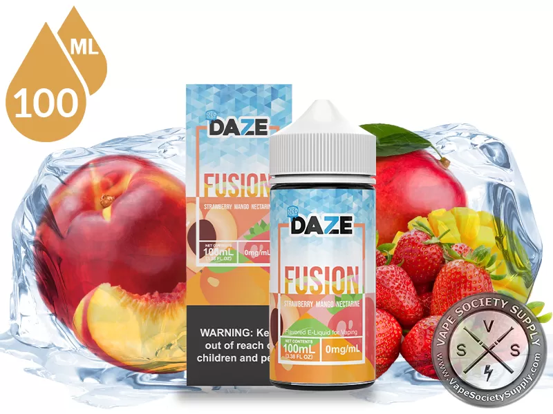 Strawberry Mango Nectarine Iced 7 Daze Fusion 100ml