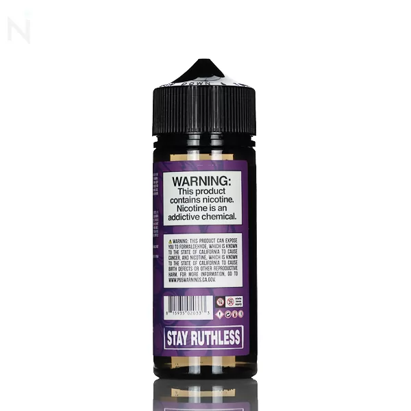 Ruthless Original E-Liquid - Grape Drank - 120mL - 3mg - Image 2