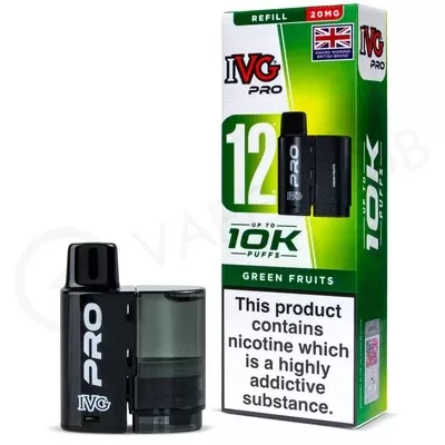 Green Fruits IVG Pro 12 Refill Pack - Ecigpremium