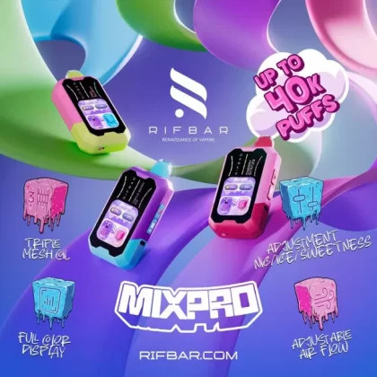 RifBar MixPro 40K - Sour Apple Ice (Nic & Ice Control)