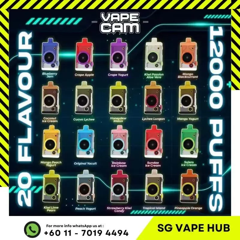 VAPECAM 12,000 Puffs - Cartridge / Solera Ice Cream - Image 2