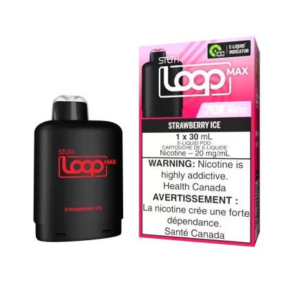 STLTH LOOP MAX Pod Pack - Strawberry Ice - 20 mg/mL (wholeseller) - Excise ON, 20 mg/mL (wholeseller) - Excise AB (316814)