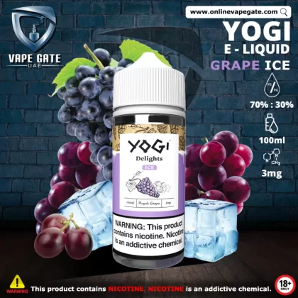 Yogi E Liquid Purple Grape Ice - 3 mg - 100 ml