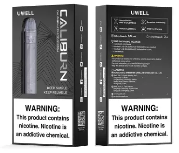 Uwell Caliburn A3S Pod Kit [16W] - Color#Midnight Black>Space Gray (C883A5)