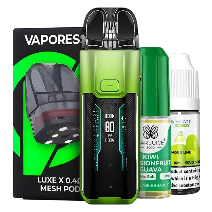 Vaporesso Luxe XR Max Pod Kit Bundle - Choose#Rock Black>Blue>Red>Silver>White>Green>Grey>Glacier Blue>Apple Green>Coral Orange