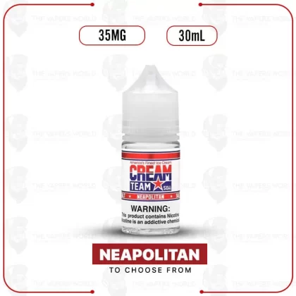 Cream Team Salt 30ml E-Juice 35MG - Thevapersworld