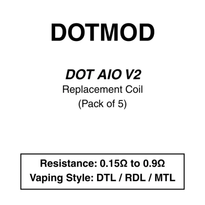 DotMod-dotAIO v2-Replacement Coils - Vapeys Co Nz
