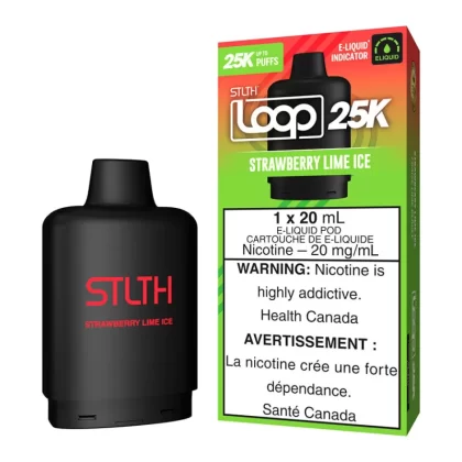STLTH Loop 25K E-Liquid Pod Pack - Strawberry Lime Ice - 20mg/ml