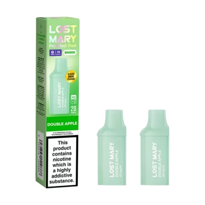 Double Apple Lost Mary BM600 Pods - 20mg - Vape Product (189712)