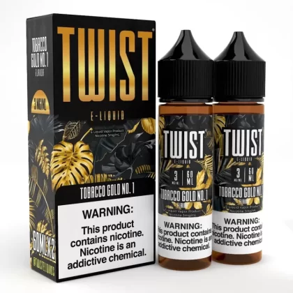 Twist e-Liquids Tobacco Gold No. 1 eJuice - 120mL (2x60mL); Vape Product, Vape Product; Twist eLiquids