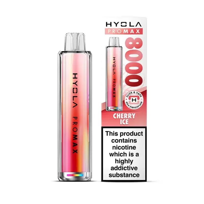 Hyola Pro Max 8000 Prefilled Pod Kit Cherry Ice - Nicotine Strength#20mg