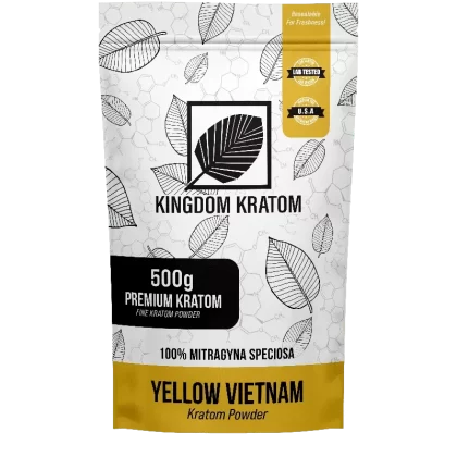 Kingdom Kratom Yellow Vietnam Kratom Powder - size#25G>50G>250G>500G>1KG