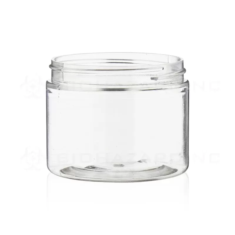 Plastic Jar | Straight Sided Plastic Jars – Clear | 70mm – 6oz – 400 Count