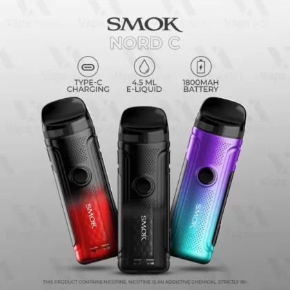 SMOK Nord C PS Vape Kit - Transparent Black