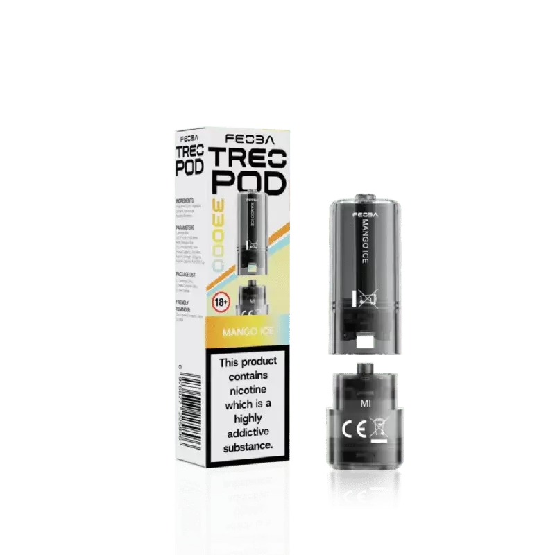Feoba Treo 33000 Prefilled Pod Mango Ice - Nicotine Strength#20mg (8813FD)