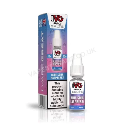 IVG Pro Blue Sour Raspberry Nic Salt E-Liquid - Vapestreams Co