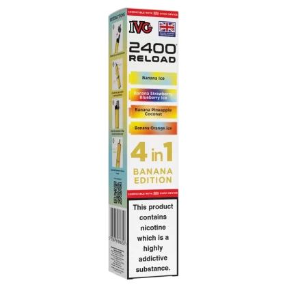Banana Edition IVG 2400 Refill Pods - Vapeshop Co