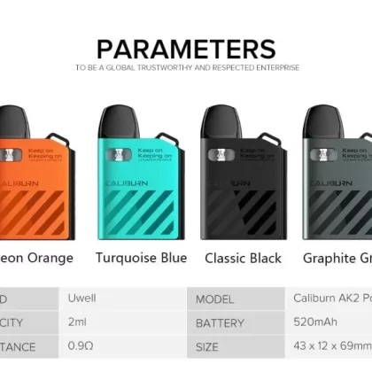 Uwell Caliburn Ak2 Pod Kit 520mah Buy Uwell Vape Online