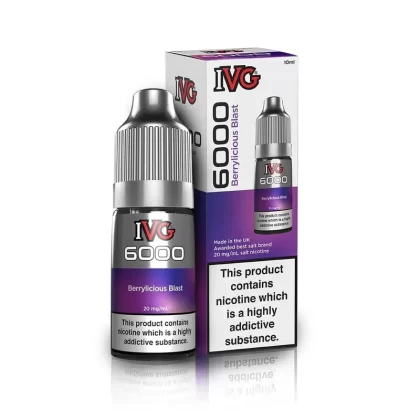 IVG 6000 Nic Salt – Berrylicious Blast 10ml Eliquid