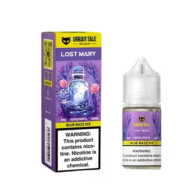 Blue Razz Ice Urban Tale Lost Mary Salts 30mL