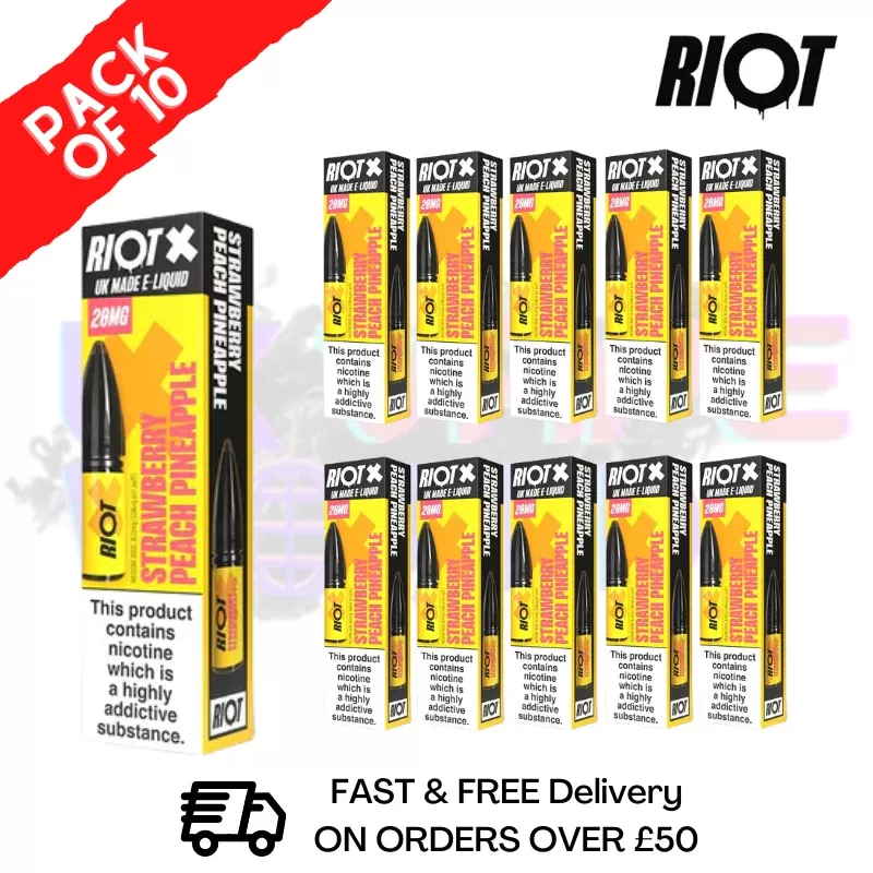Strawberry Peach Pineapple Riot X Nic Salt Box Of 10