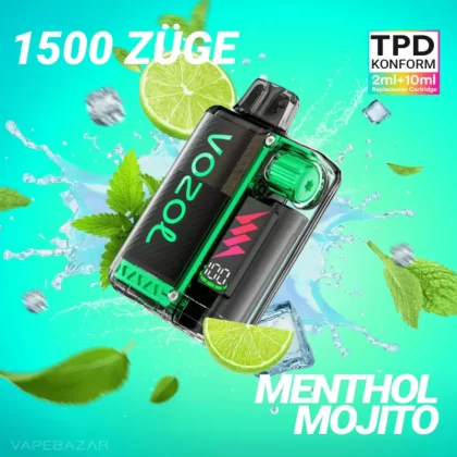 Vozol Vista Plug – Menthol Mojito Starter Kit - Pod Kit; La Fume; 2ml + 10ml