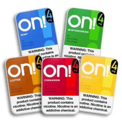 ON! Nicotine Pouches Sampler - Product#2mg>4mg>8mg~Packaging#5 Pack (AFC0F8)