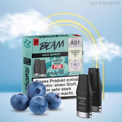 Revoltage Beam – Aqua Berries – Prefilled Liquid Pod – 2er Pack - Vapebazar