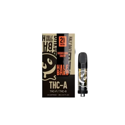 Half Bak’d Hawaiian Snow – 2G THCA Cartridge (Sativa)