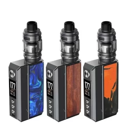 VooPoo Drag 4 with UForce-L Tank 177W Starter Kit - Black Walnut, Gunmetal Green