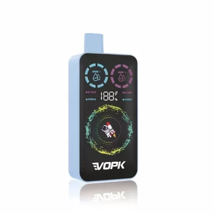 VOPK ULTRA 40K Puff Smart Screen Double Flavor Vape - 1 Box Of 10 Different Flavors, Strawberry Watermelon / Kiwi Passion Fruit Guava; 3-nicotine, 2-nicotine