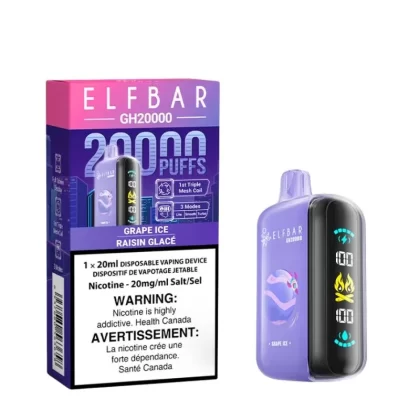 Elf Bar GH 20K Grape Ice Disposable Vape