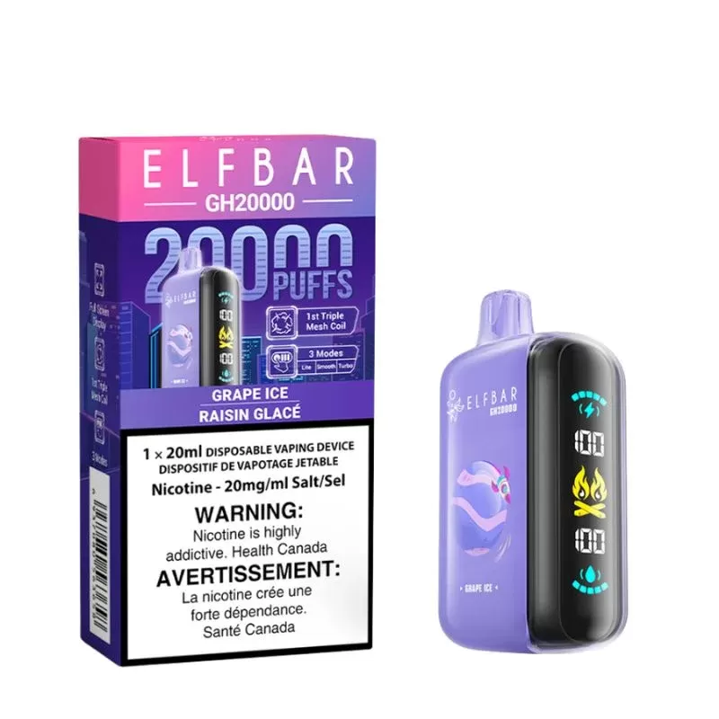 Elf Bar GH 20K Grape Ice Disposable Vape