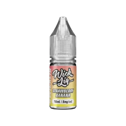 Wick Liq Bar Salt Strawberry Banana Nic Salt E-Liquid - Nicotine Strength#20mg>10mg>5mg (EB797C)