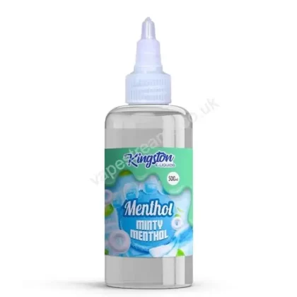 Minty Menthol 500ml E-Liquid Shortfill by Kingston - Vapestreams Co
