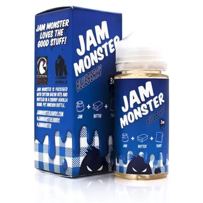 Jam Monster 100ml – Blueberry (0 , 3 mg) - Vape Product, Vape Product