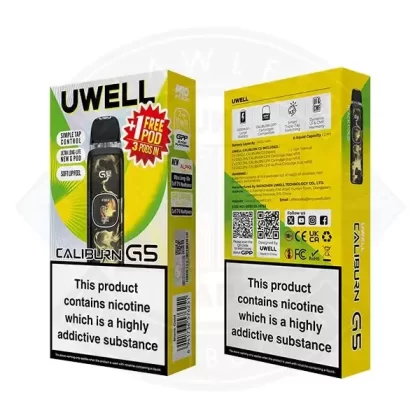Uwell Caliburn G5 Vape Kit - Aurora Feathers, Black Carbon (91B035)