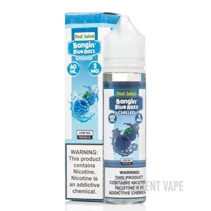 CHILLED Bangin Blue Razz – Pod Juice – 60mL