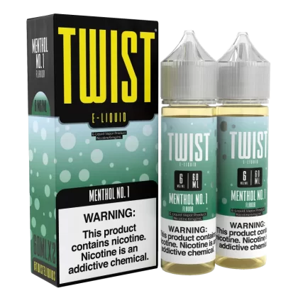 TWIST E-Liquid - Menthol No 1 - 120ML E-Liquid (Twin 60ML Pack)
