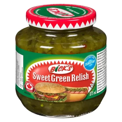 Bick’s Sweet Green Relish, 375 ml