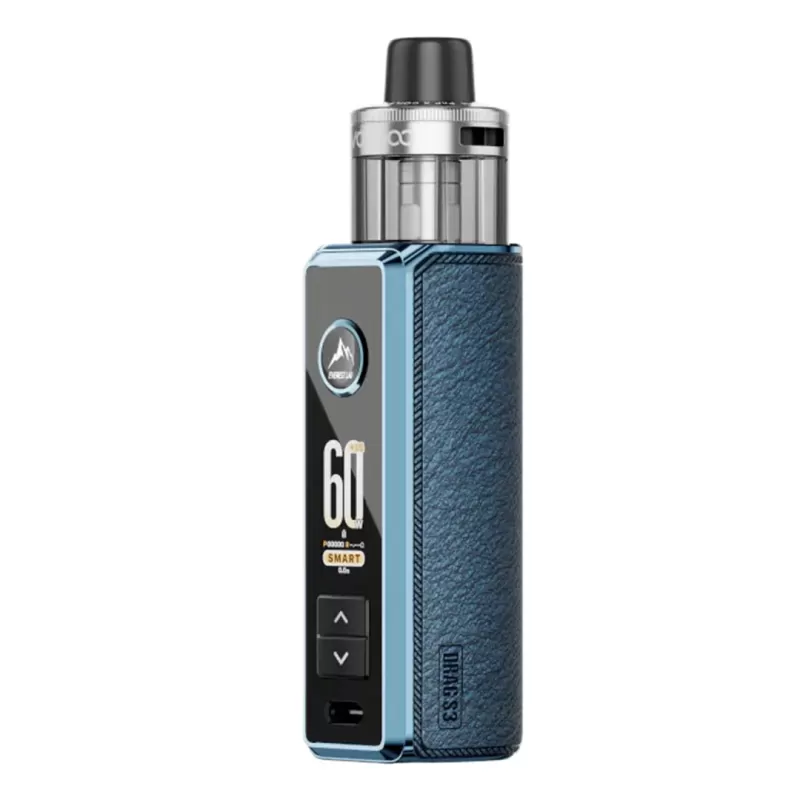 Voopoo Drag S3 Pod Vape Kit - Blue, Brooklyn Gray - Image 2