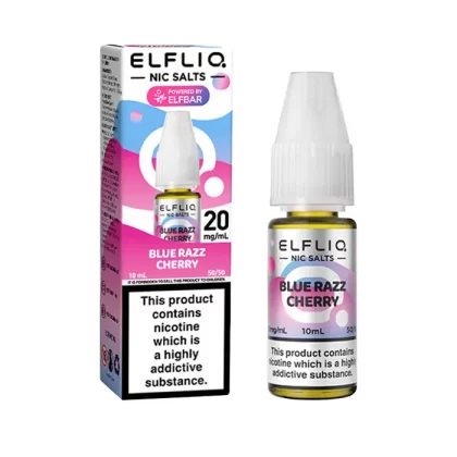ELFLIQ Blue Razz Cherry 10ml Nicotine Salt E-Liquid - 5 mg - Low Strength