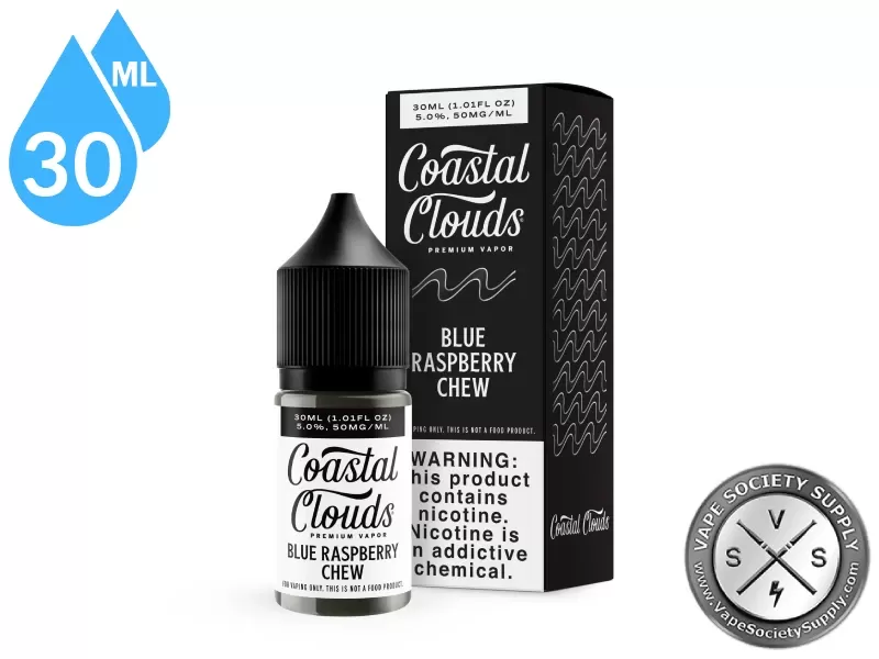 Blue Raspberry Chew Coastal Clouds Salt 30ml - Vape Product, Vape Product - Image 3