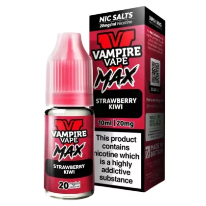 Strawberry Kiwi VV Max Nic Salt E-Liquid by Vampire Vape (10ml) - 20mg