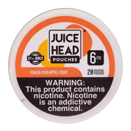 Peach Pineapple Mint Juice Head Pouches - Nicotine#6mg>12mg~Size#Single>5 Pack