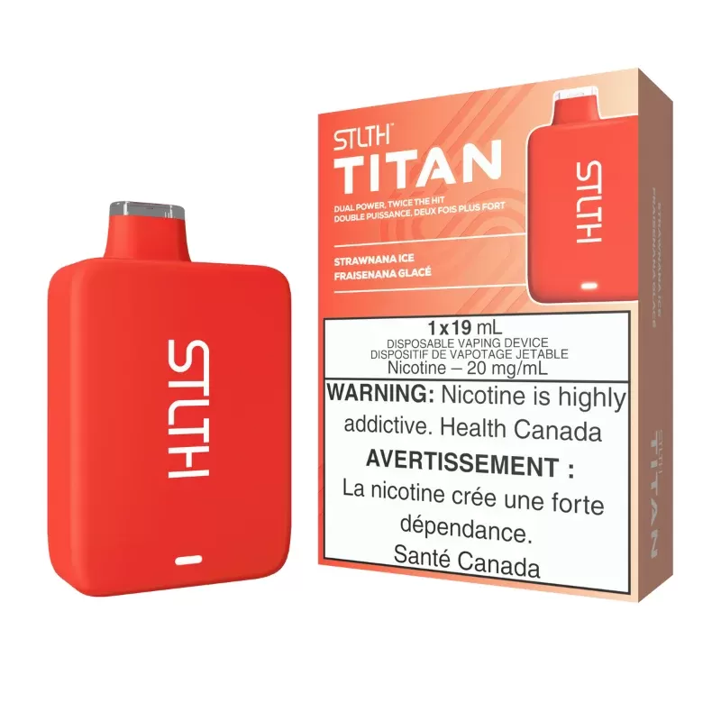 STLTH Titan Pro (15K) Strawnana Ice Disposable Vape