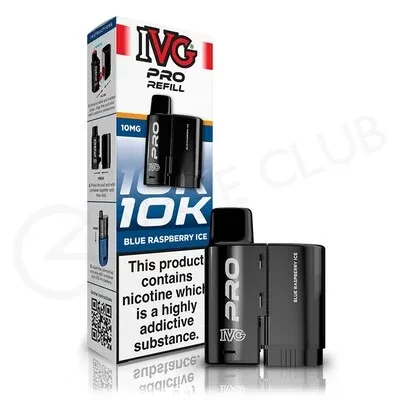 Blue Raspberry Ice IVG Pro 12 Refill Pack - Ecigpremium