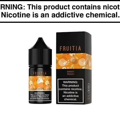 SWEET PEACH BY FRUITIA SALTS 30ML - Vapejuice