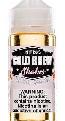 Salted Caramel E Liquid by Nitro’s Cold Brew Shakes 100ml Short Fill